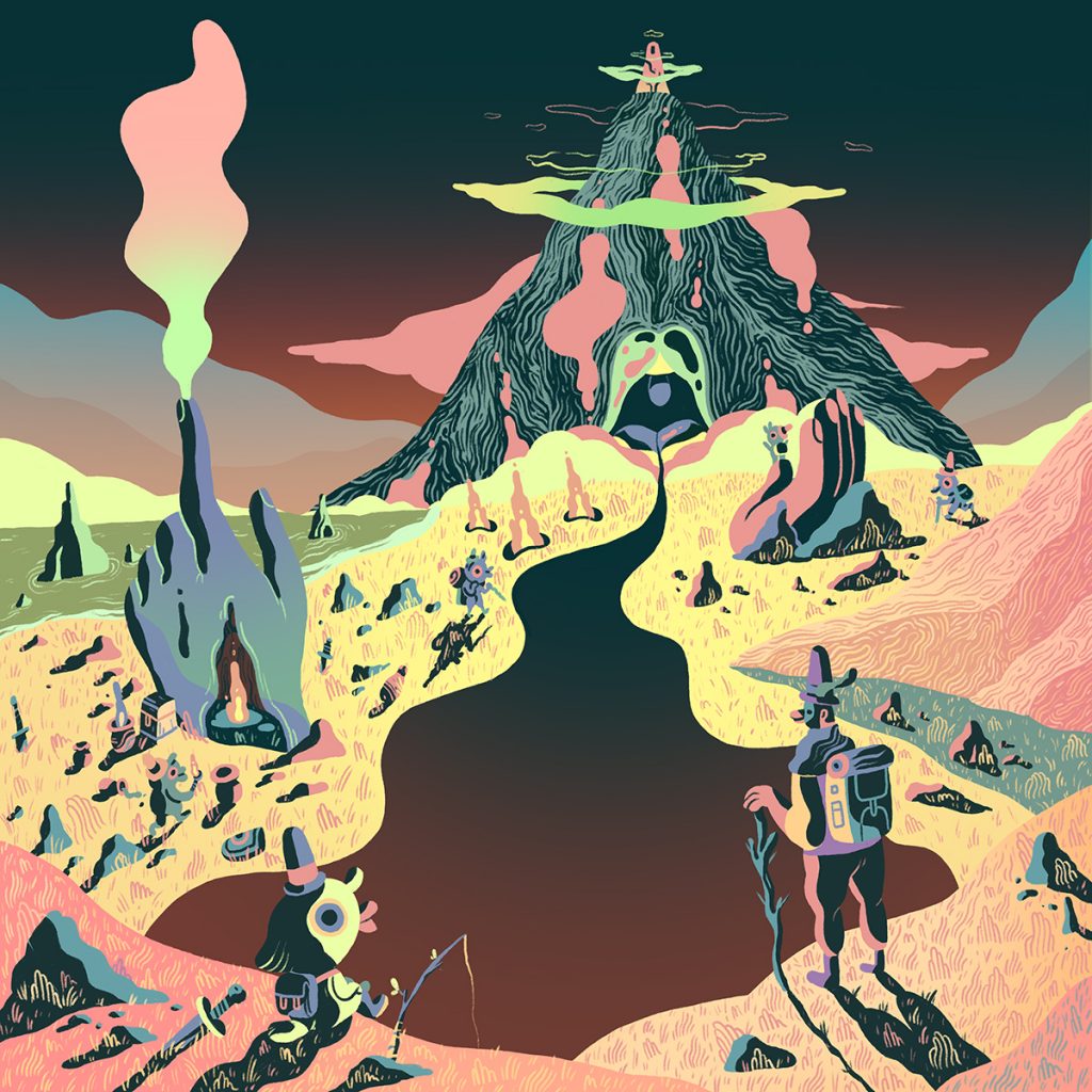 neon mountain