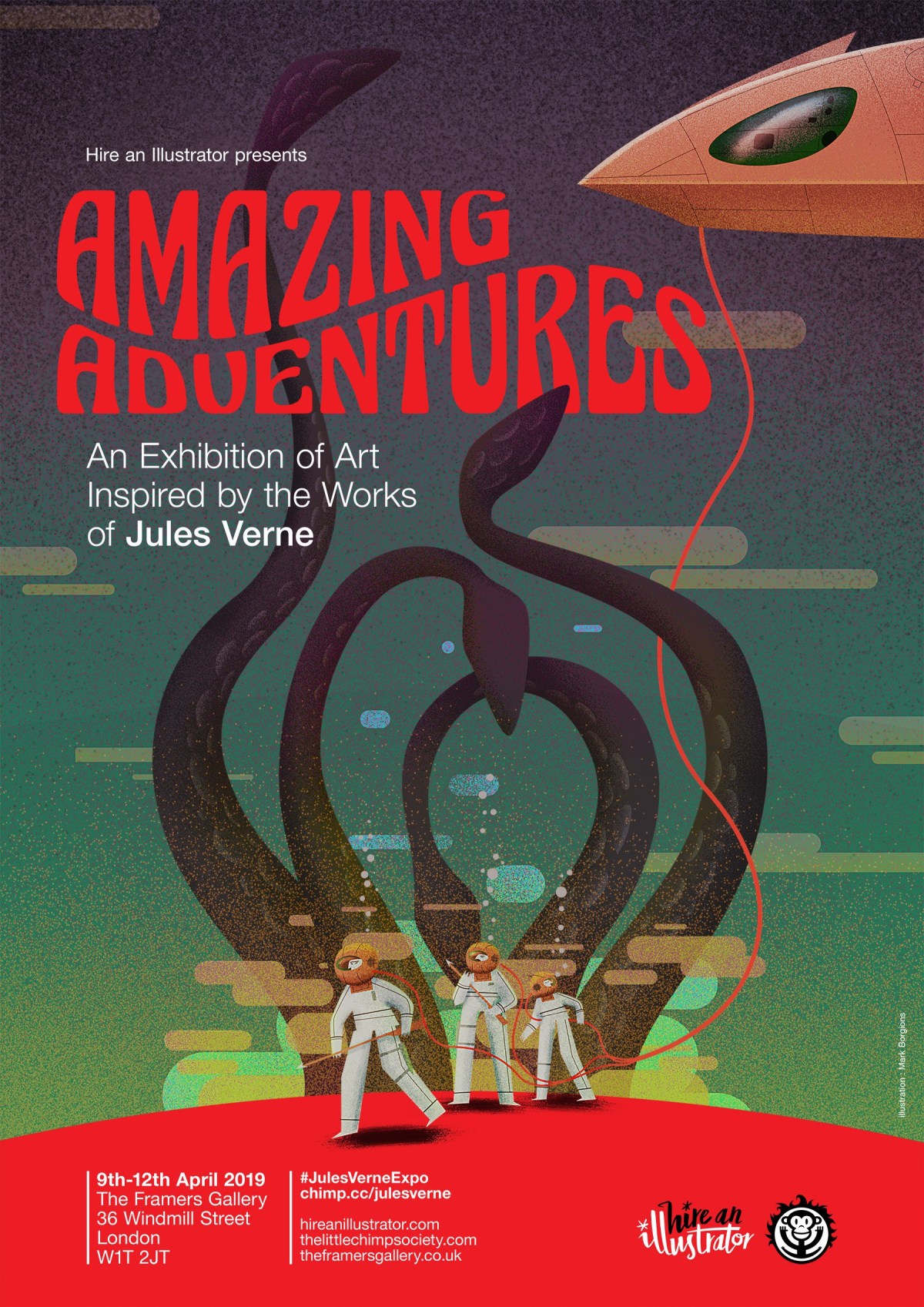 Jules Verne Art Show is now open!