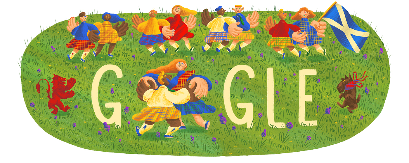 Google Doodle – St Andrews Day
