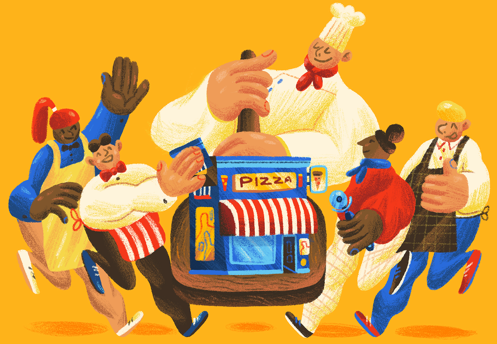 2 editorial illustrations for Mother Jones